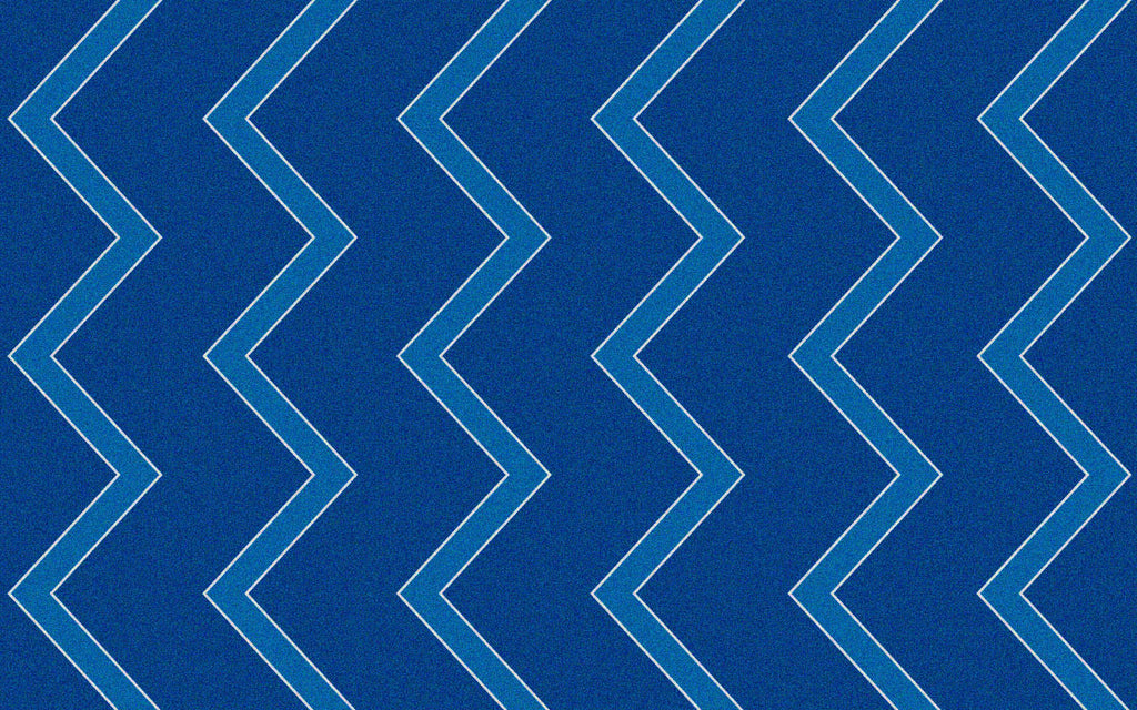 Chevron Kids Rug Blue on Blue - KidCarpet.com