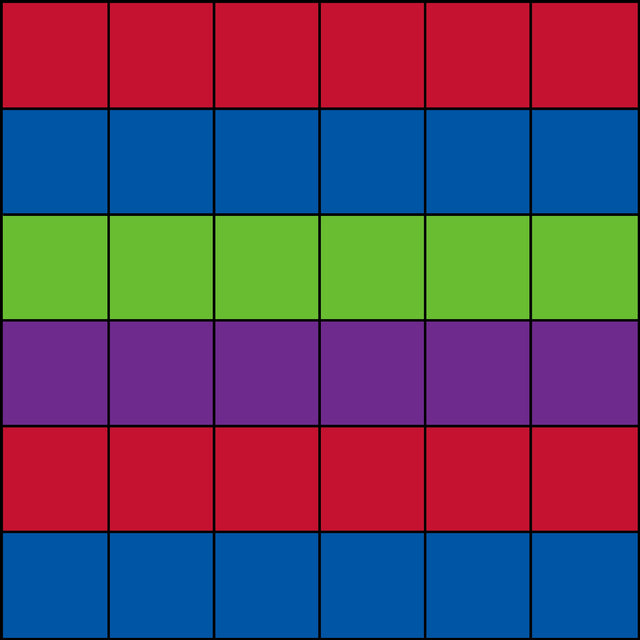 Blocks Seating Rug MULTI With 36 Squares - KidCarpet.com