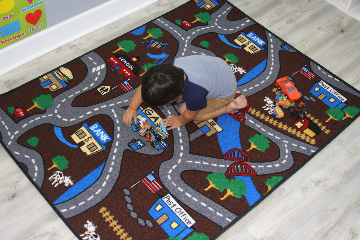 Country Roads Rug - KidCarpet.com