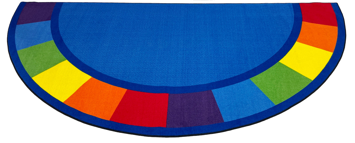 Colors Semicircle Classroom Rug - KidCarpet.com