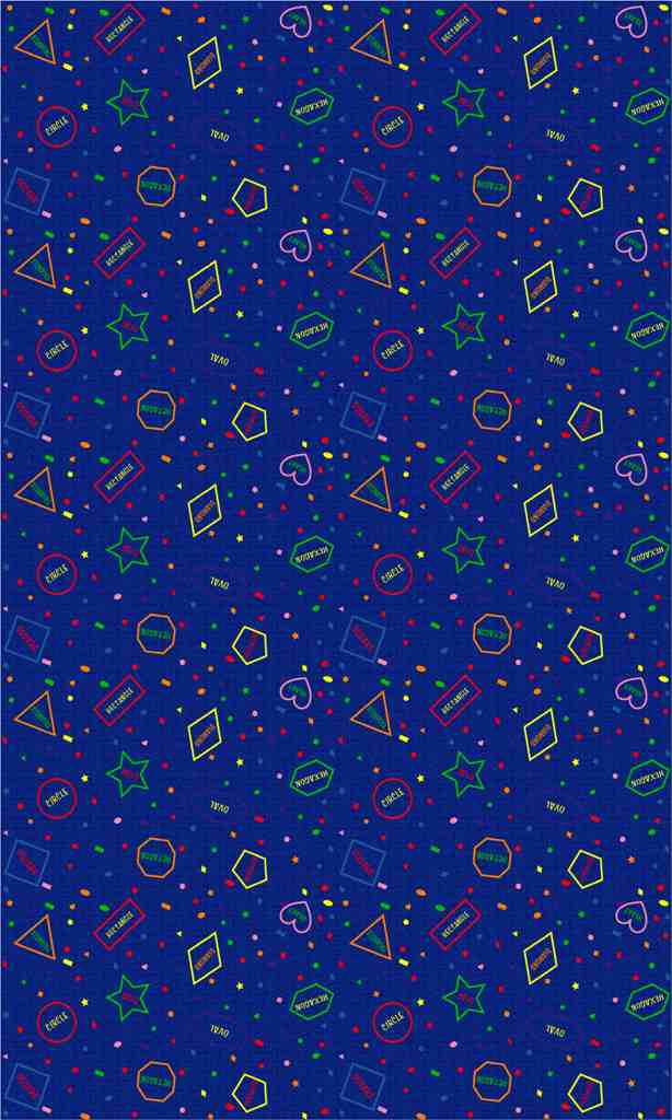 I Know My Shapes Children's Wall to Wall Carpet - KidCarpet.com