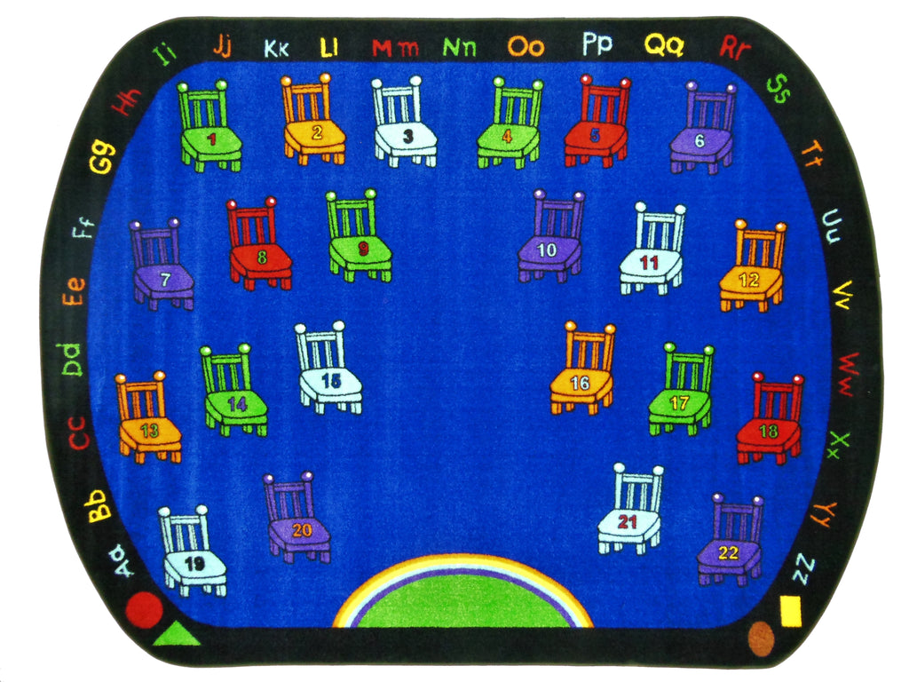 Chairs Classroom Rug With 22 Seats
