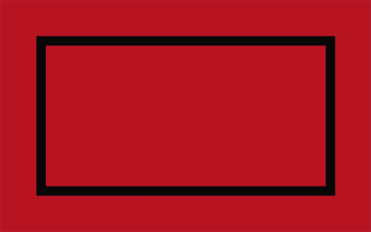 Montessori Classroom Rug Red With Black Line - KidCarpet.com