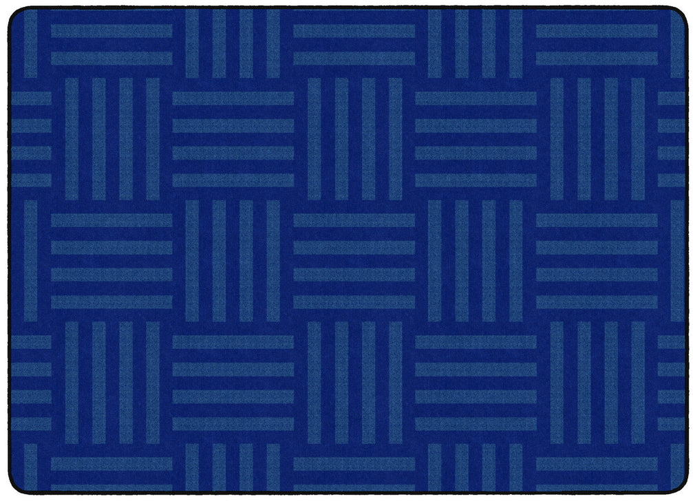 Tone on Tone Blue Hashtag Rug - KidCarpet.com