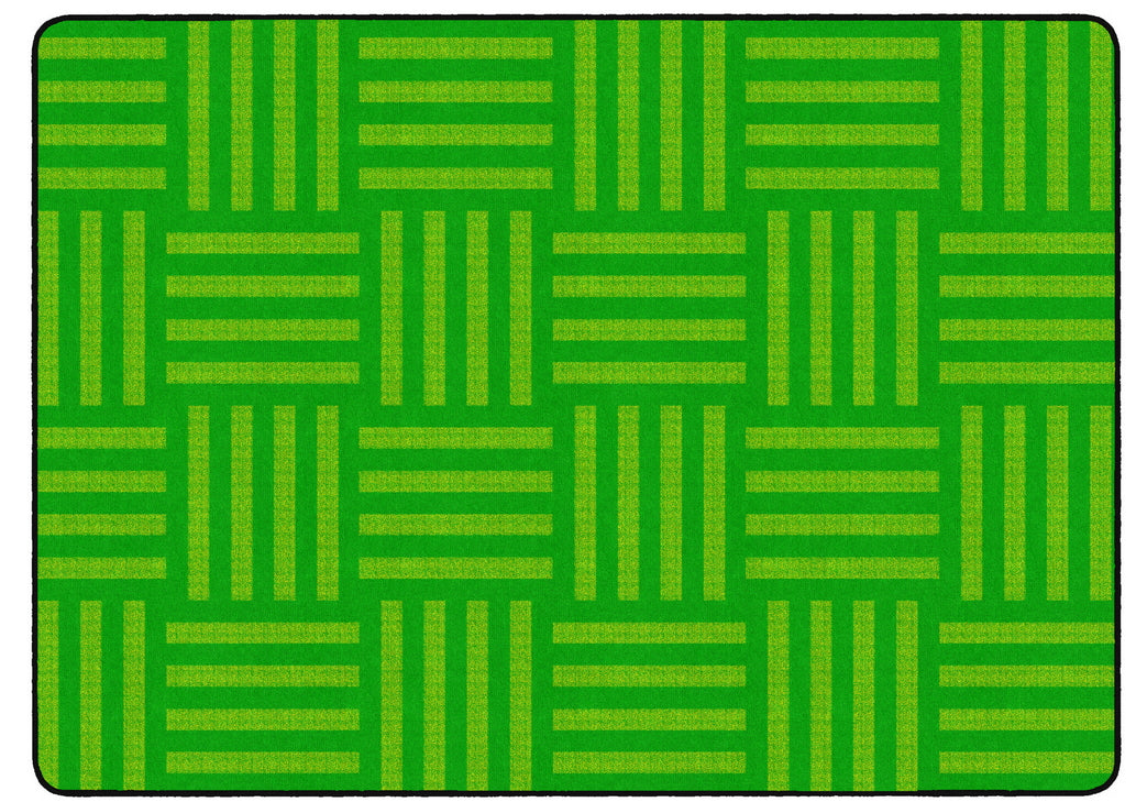 Tone on Tone Green Hashtag Rug - KidCarpet.com