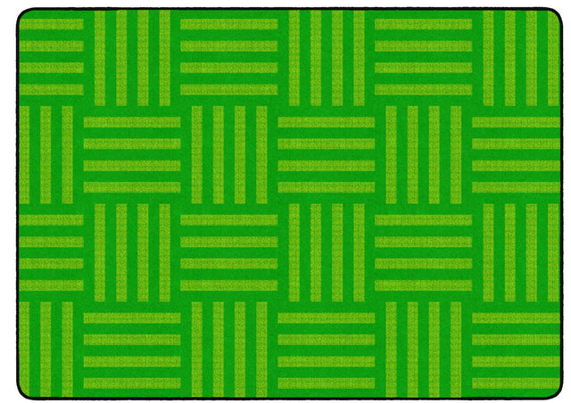 Tone on Tone Green Hashtag Rug - KidCarpet.com