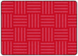 Tone on Tone Red Hashtag Rug - KidCarpet.com