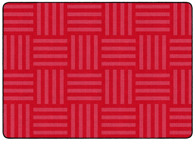 Tone on Tone Red Hashtag Rug - KidCarpet.com
