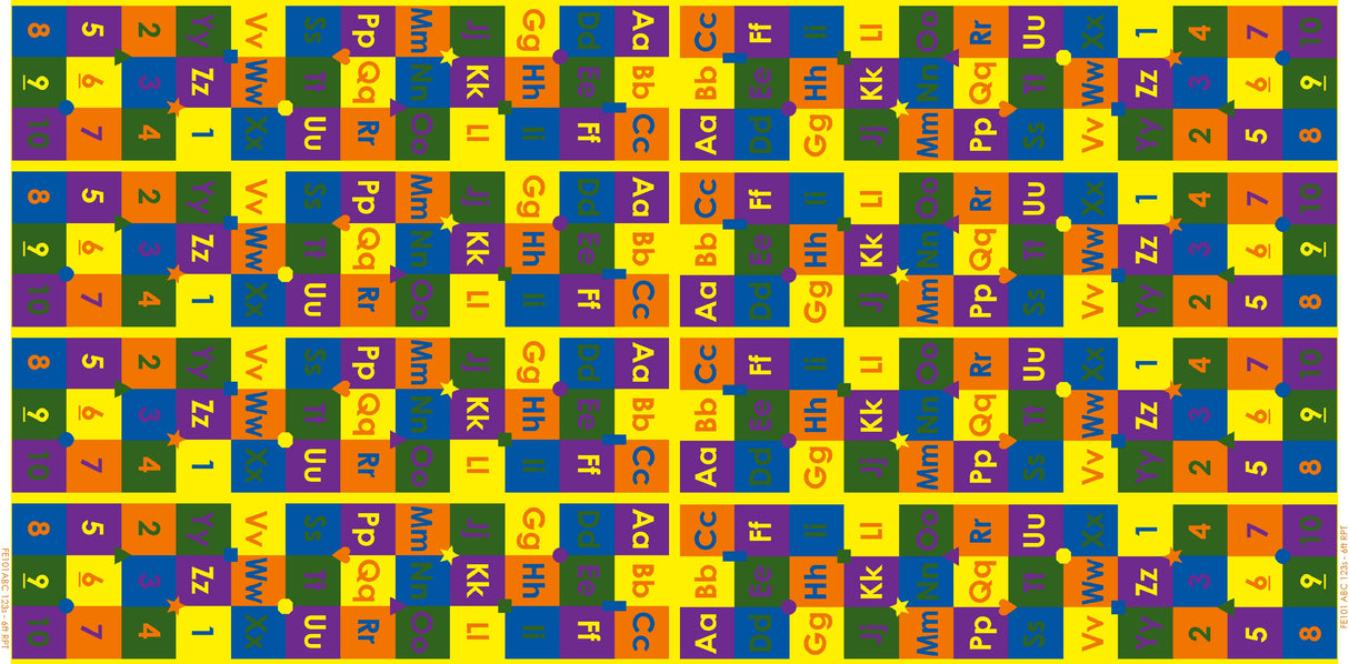 ABC 123's Educational Wall to Wall Carpet - KidCarpet.com