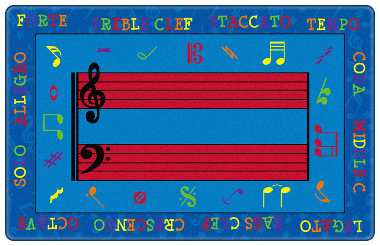 Fun With Music Rug - KidCarpet.com