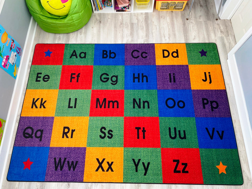 Row By Row Alphabet Rug - KidCarpet.com
