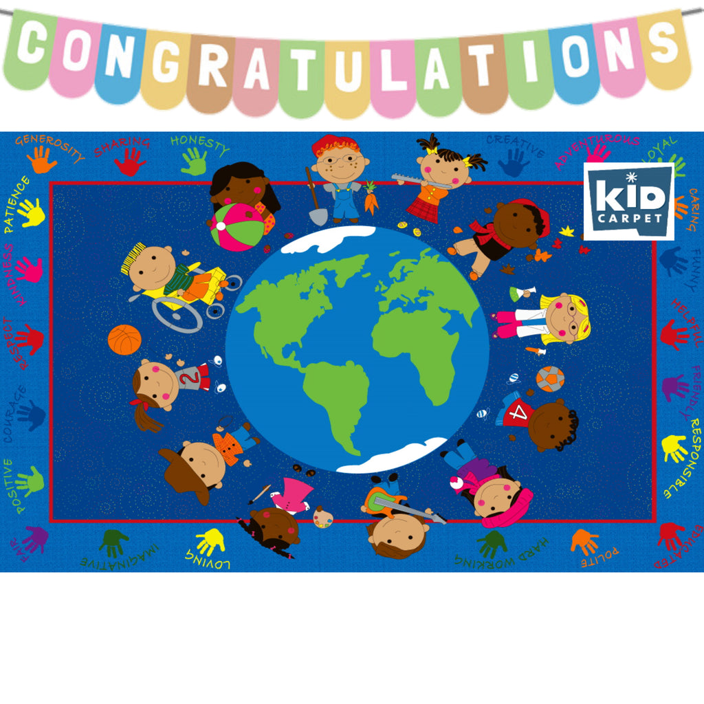 Congratulations to our winner of the World Character Classroom Rug give away!