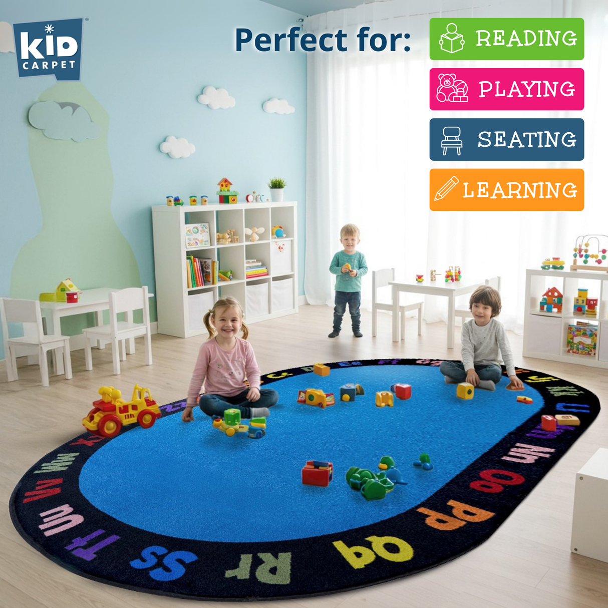 Learning My Alphabet Circletime Rug - KidCarpet.com
