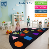 Shapes Seating Semicircle Rug - KidCarpet.com