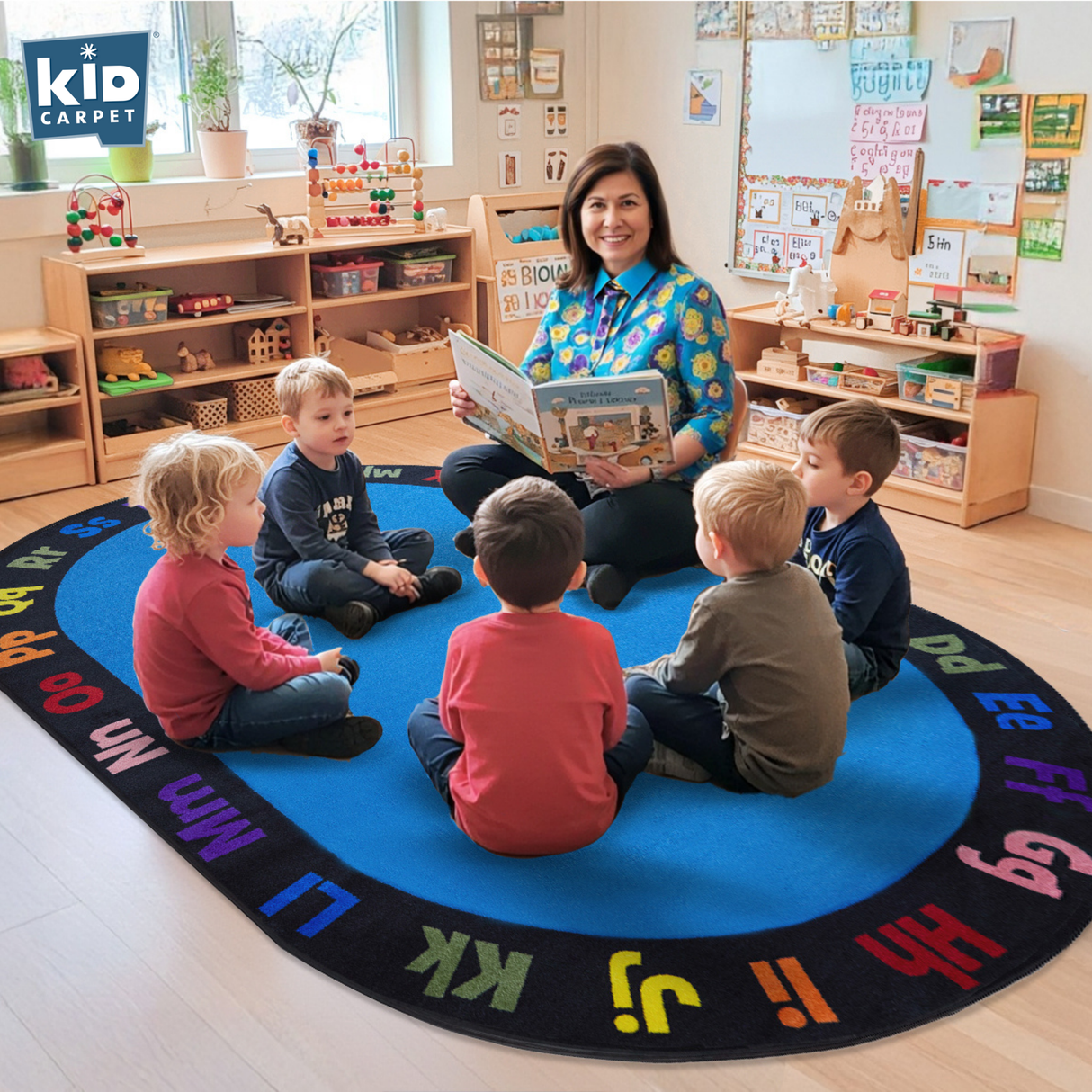 Learning My Alphabet Circletime Rug - KidCarpet.com