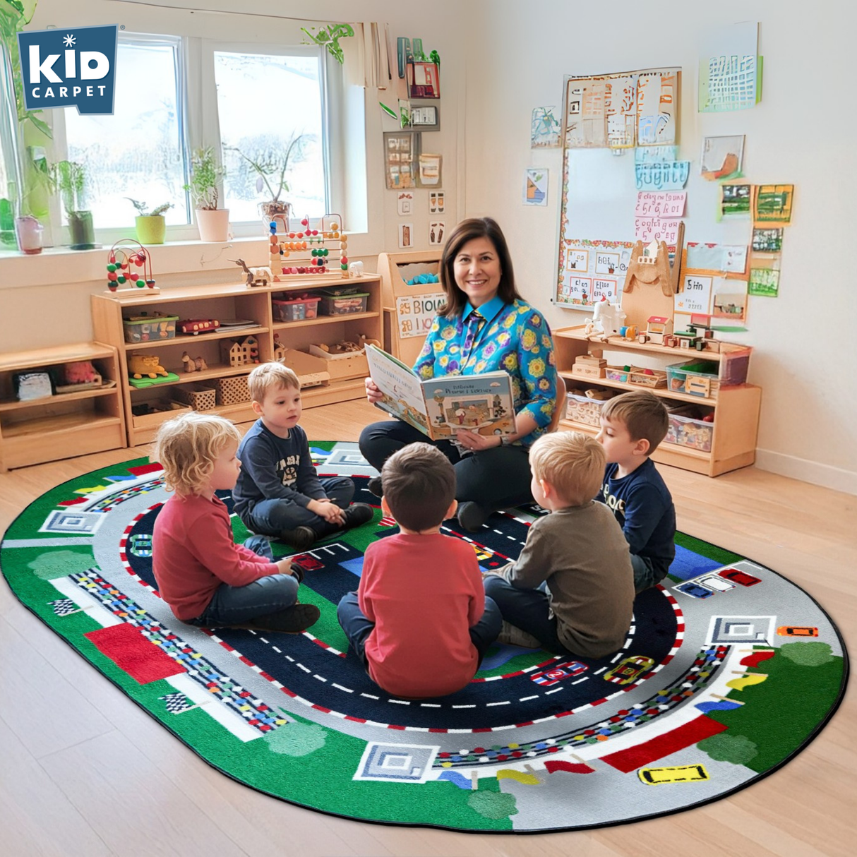 Raceway Rug - KidCarpet.com