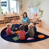 Shapes Seating Semicircle Rug - KidCarpet.com