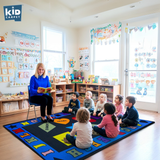 Shapes With The Alphabet Preschool Rug - KidCarpet.com