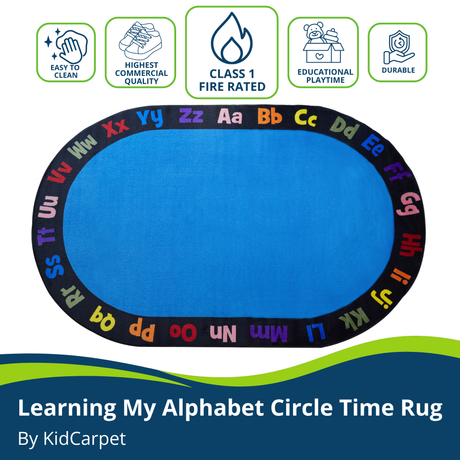 Learning My Alphabet Circletime Rug - KidCarpet.com