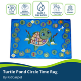 Turtle Pond Circle Time Rug - KidCarpet.com