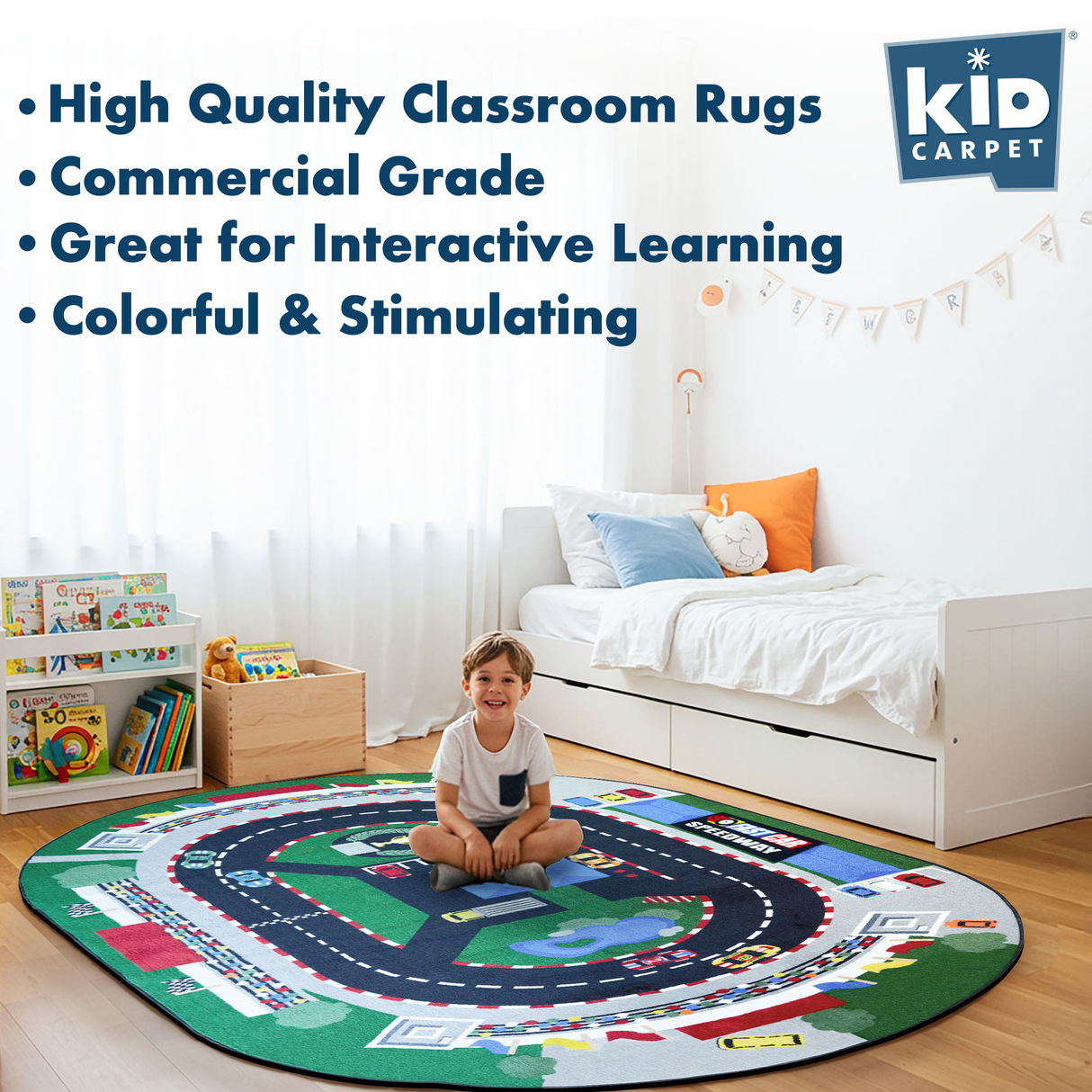 Raceway Rug - KidCarpet.com