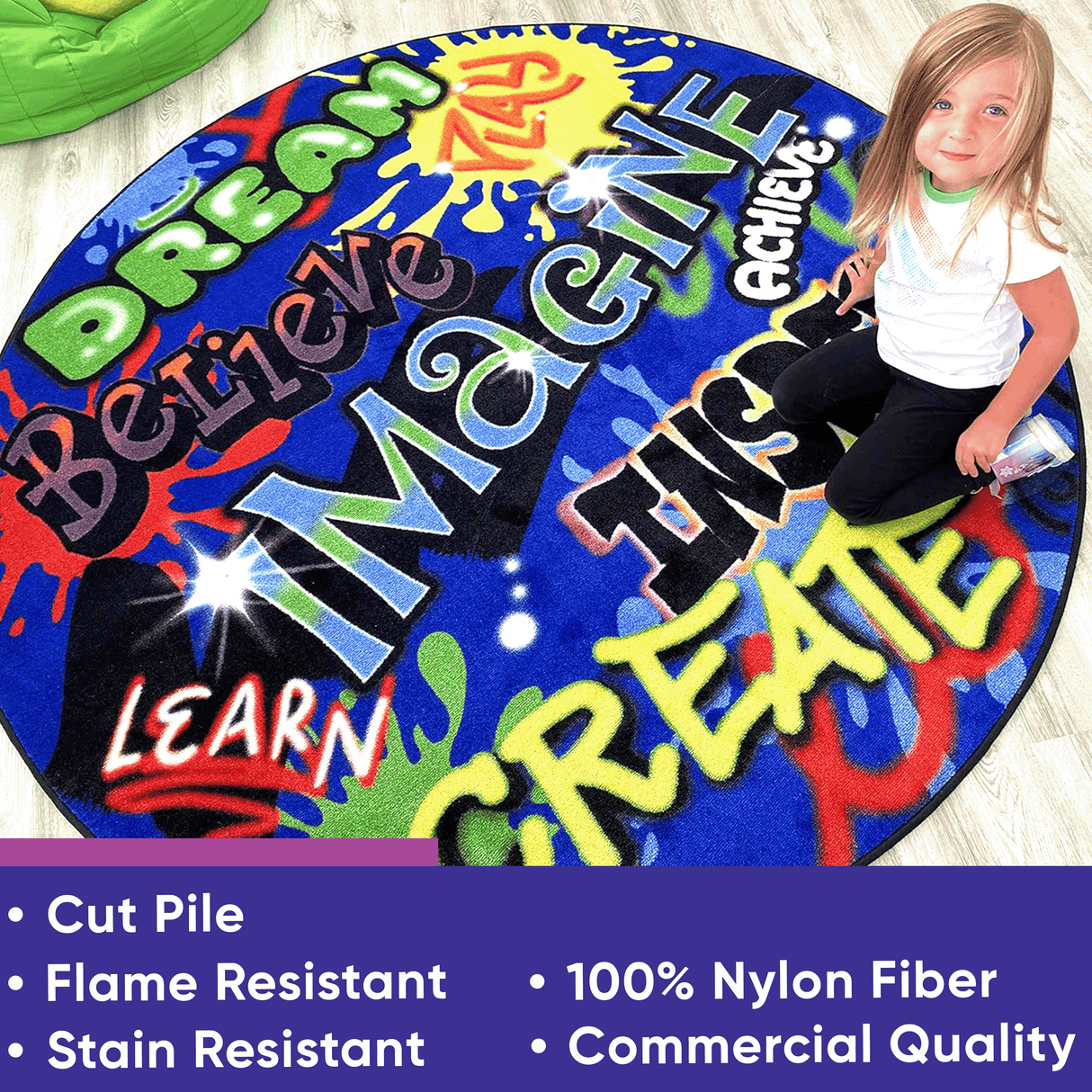 Inspiration Graffiti Kids Rug
