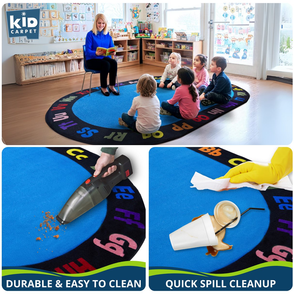 Learning My Alphabet Circletime Rug - KidCarpet.com