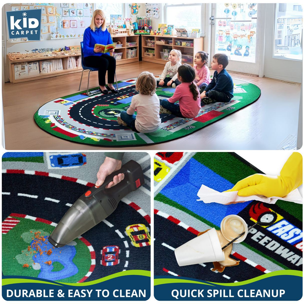 Raceway Rug - KidCarpet.com