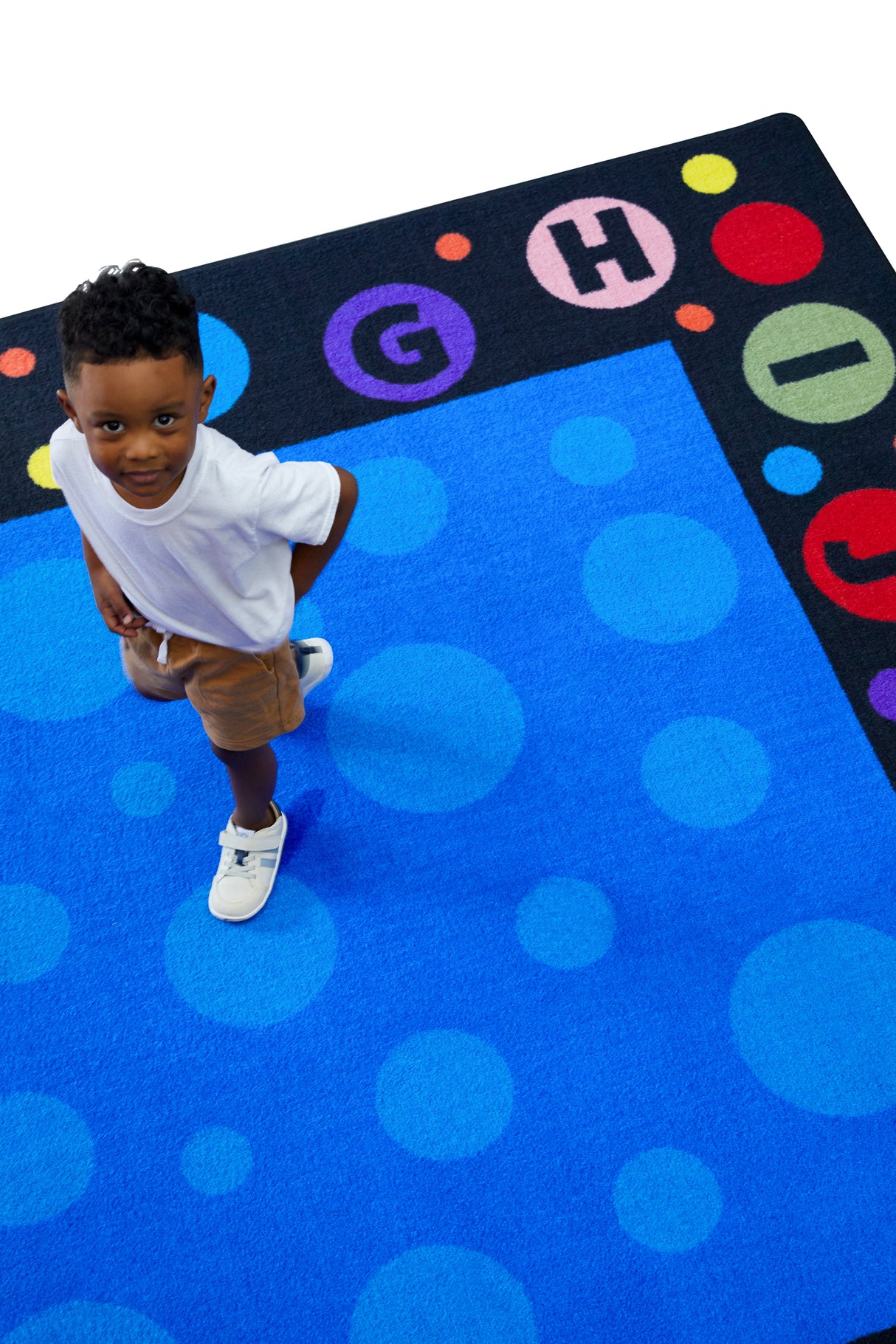 Alphabet Bubbles Classroom Rug - KidCarpet.com