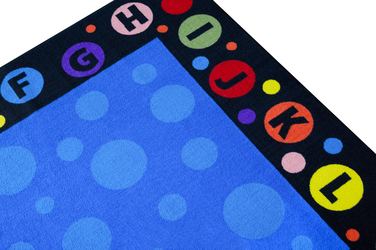 Alphabet Bubbles Classroom Rug