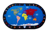 Alphabet and World Classroom Rug - KidCarpet.com
