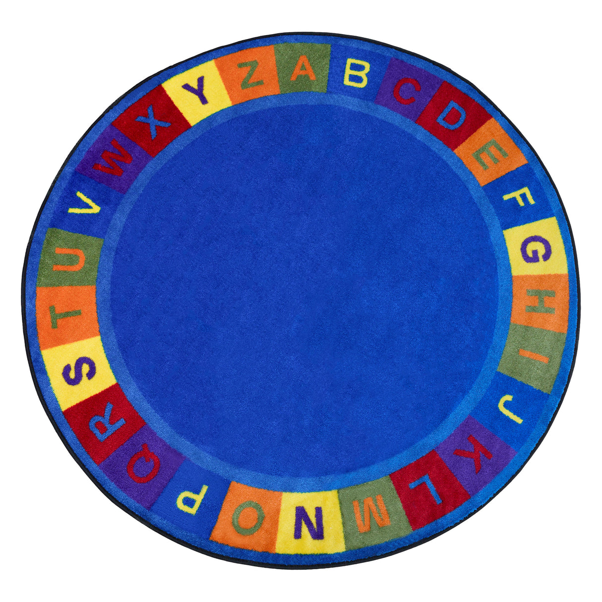 Colors Alphabet Circle Learning Rug