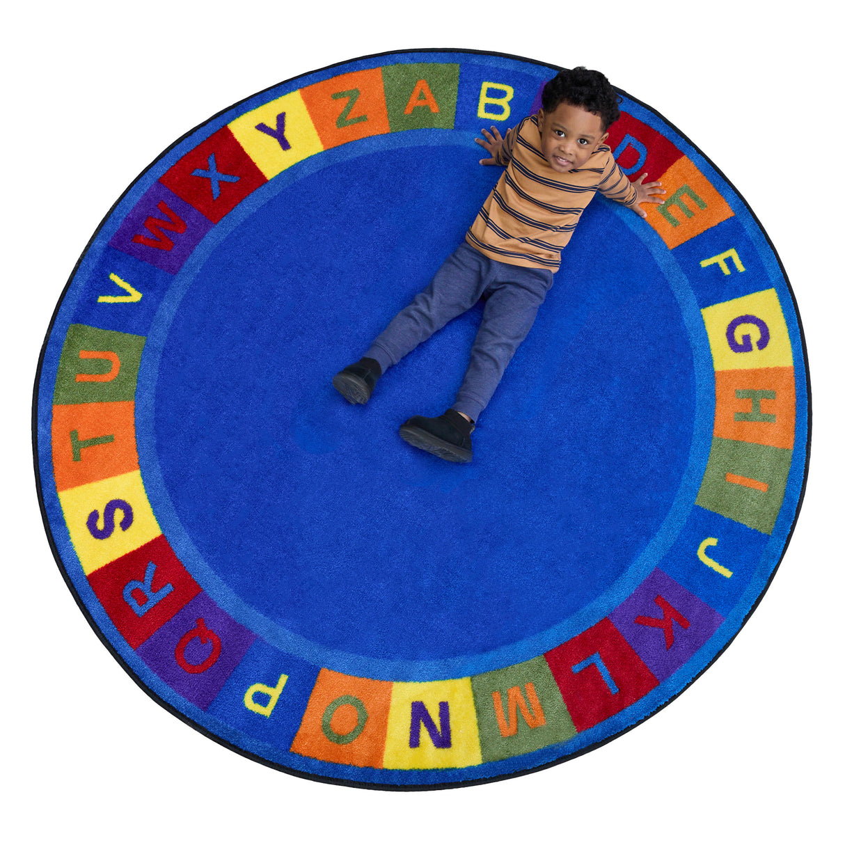 Colors Alphabet Circle Learning Rug