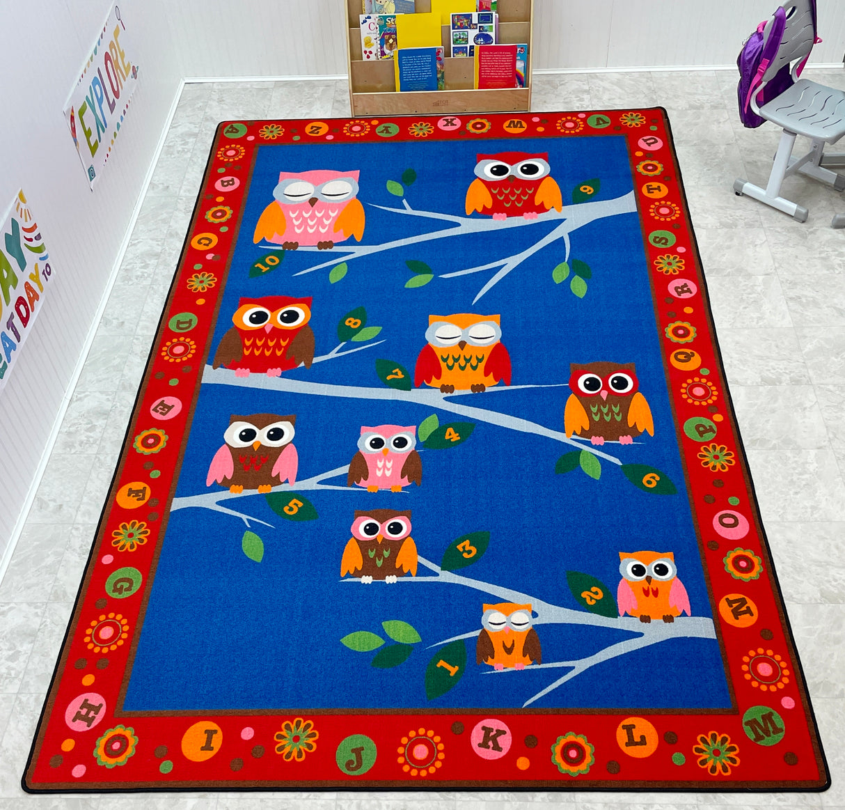 Hoot Hoot Owl Childrens Rug