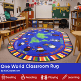 Our World of Virtue Classroom Rug