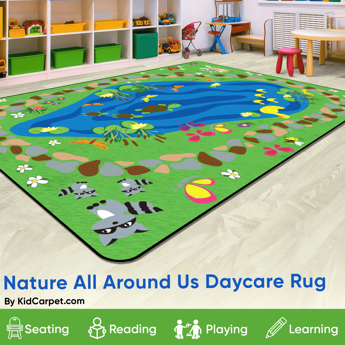 Nature All Around Us Kids Rug – KidCarpet.com