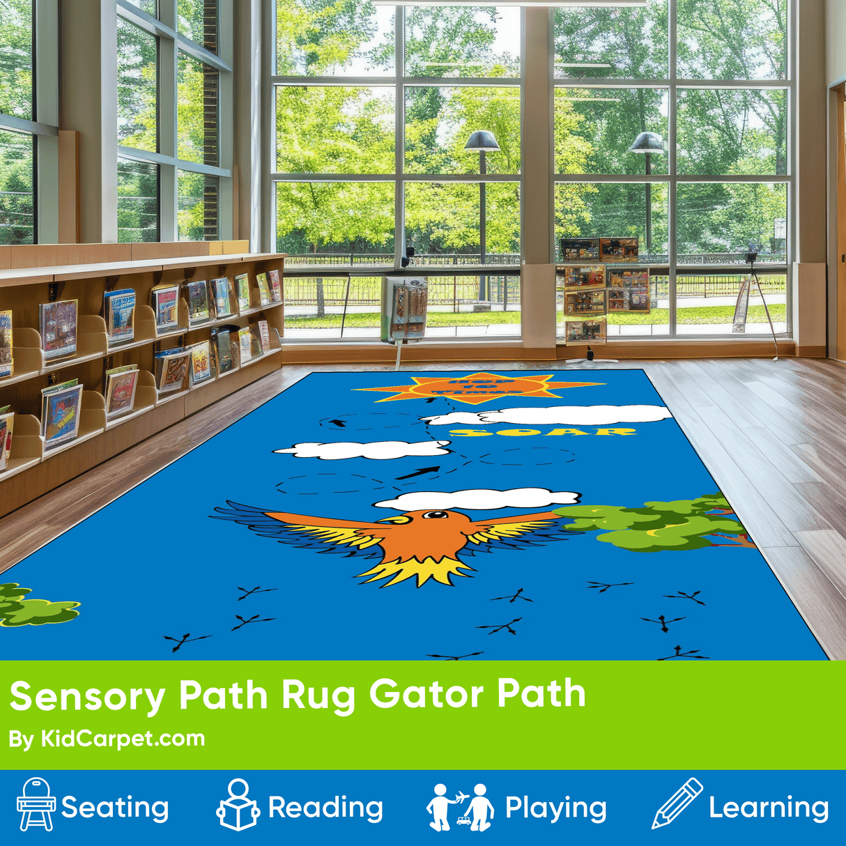 Sensory Path Rug Bird Path