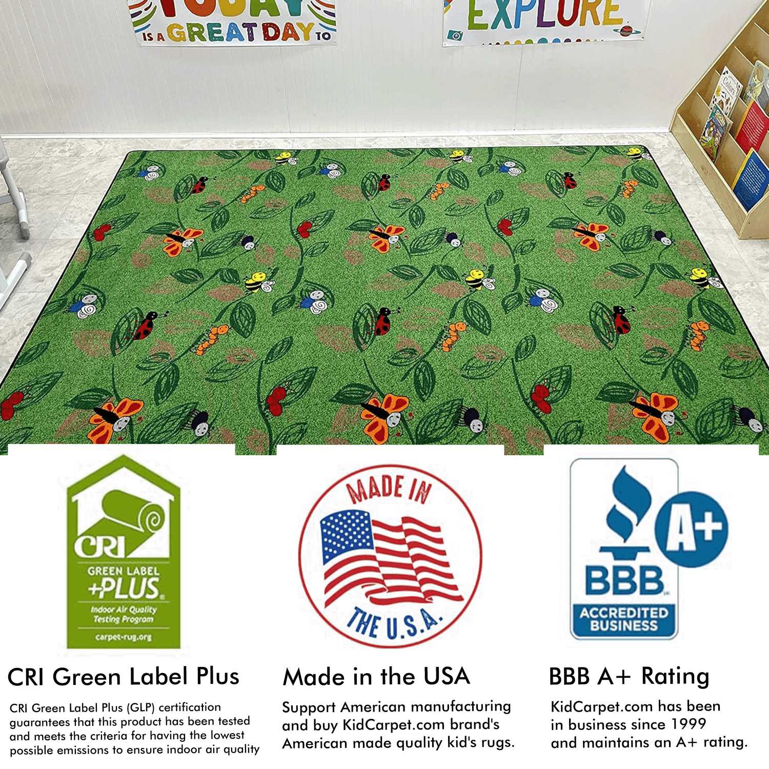 Buzzy Bugs Kids Rug – KidCarpet.com