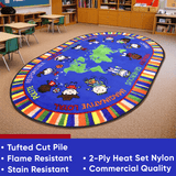 Our World of Virtue Classroom Rug