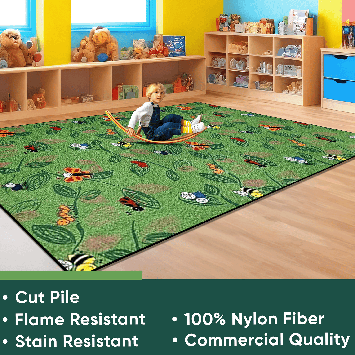 Buzzy Bugs Kids Rug – KidCarpet.com