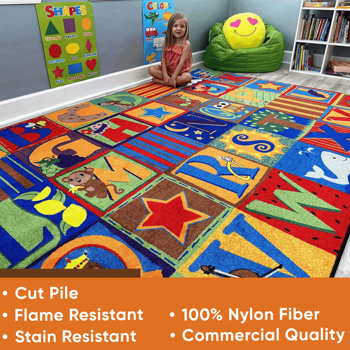 Letter Seating Rug