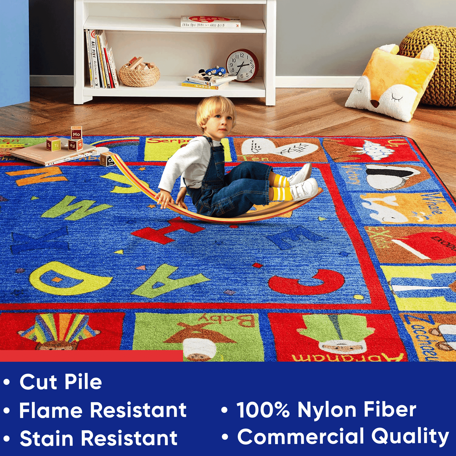 Bible Sunday School Rug With ABCs – KidCarpet.com