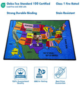 Map of the USA Classroom Rug - KidCarpet.com