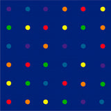 On the Spot Classroom Seating Rug Multi on Blue