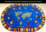 Our World of Virtue Classroom Rug