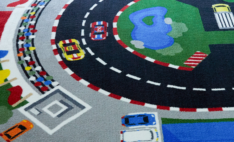 Raceway Rug - KidCarpet.com