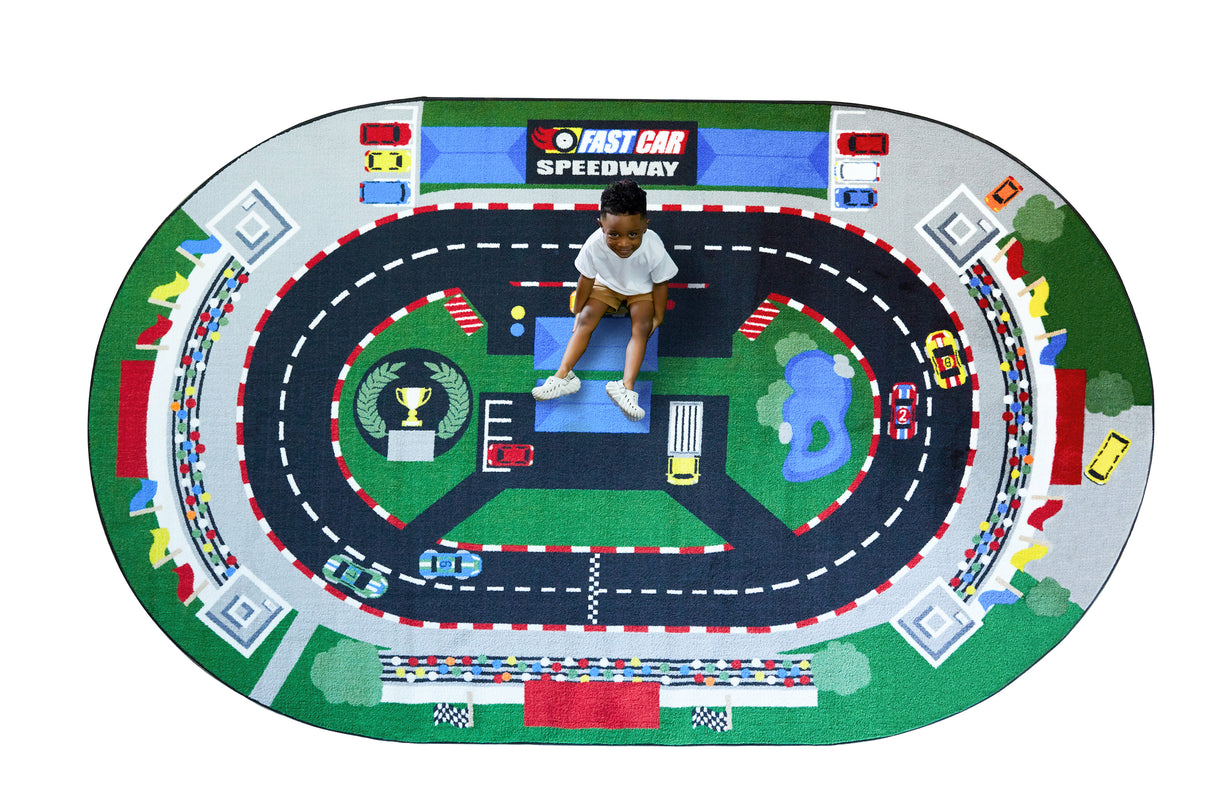 Raceway Rug - KidCarpet.com