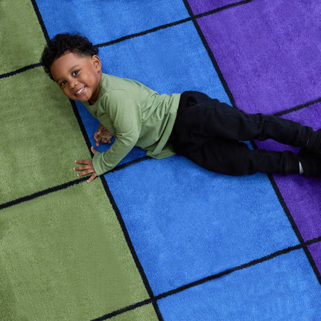 Seating Rainbow with Alphabet Rug 24