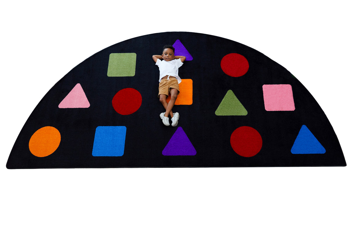 Shapes Seating Semicircle Rug - KidCarpet.com