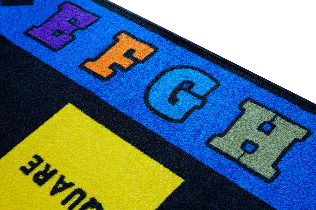 Shapes With The Alphabet Preschool Rug - KidCarpet.com